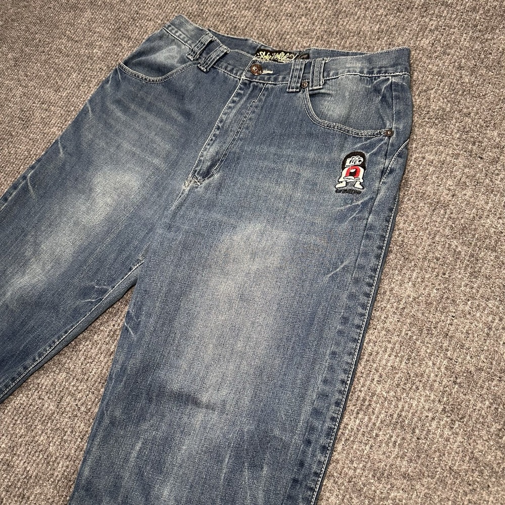 Vintage Y2K ECKO UNLTD Men's Size 38 Blue Denim Baggy Fit Jeans‎ Skater Grunge